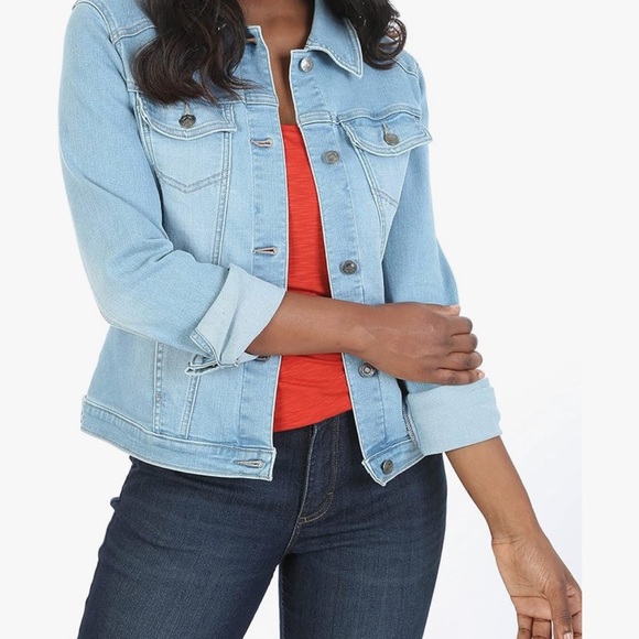 Riders by Lee Light Blue Denim Jacket - Picture 6 of 7